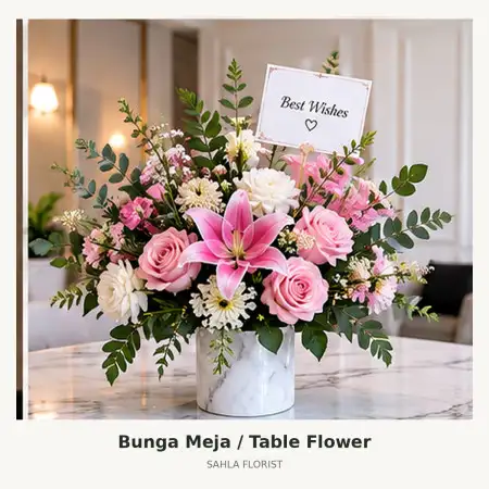 Bunga Meja Kelapa Dua